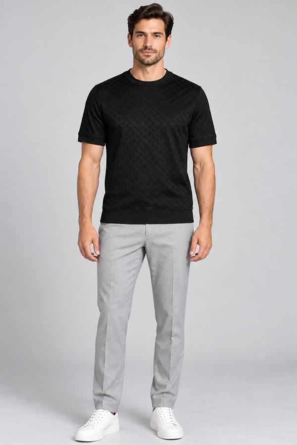 ΜΠΛΟΥΖΑ T-SHIRT KARL LAGERFELD - 990 ΜΑΥΡΟ